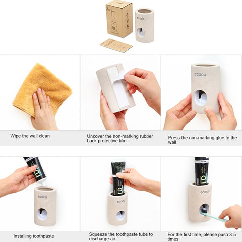 Automatic Toothpaste Dispenser Dust-proof Holder