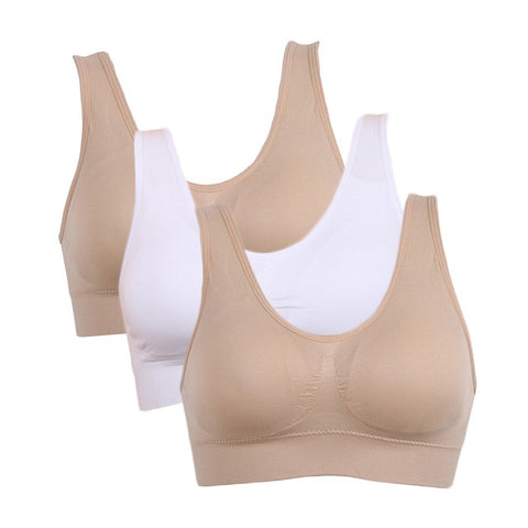 3pcs/set Comfortable Seamless Push Up Bra with Pads