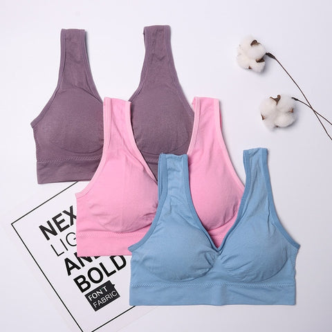 3pcs/set Comfortable Seamless Push Up Bra with Pads