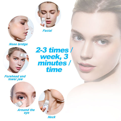 Ultrasonic Skin Scrubber Face Cleanser Blackhead Acne Removal Facial Spa Vibration Massager