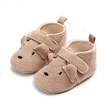 Adorable Infant Slippers Toddler Baby Boy Girl Knit Crib Shoes Cute Cartoon Anti-slip Pre-walker Slippers