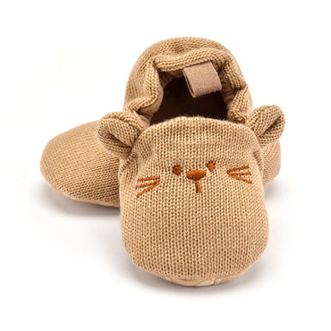 Adorable Infant Slippers Toddler Baby Boy Girl Knit Crib Shoes Cute Cartoon Anti-slip Pre-walker Slippers